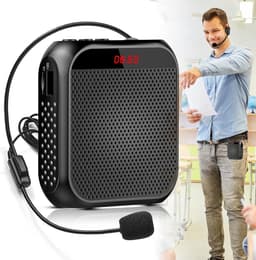 Draadloze Spraakversterker Draagbare Oplosbare Luidspreker met Microfoon 2200 mAh Mini Versterker voor Trainers, Docenten, Gidsen — thumbnail 1