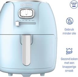 Westinghouse Retro Airfryer - 1500W - Heteluchtfriteuse - 4L - PFAS-Vrij - tot 200 Graden - Tot 4 personen - Blauw — thumbnail 2
