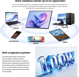 Blackview Table 9 Portable Monitor - 16 Inch Full HD Draagbare monitor - Draagbaar scherm met USB-C & HDMI - Plug & Play — thumbnail 12