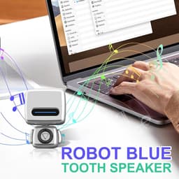 Robot Bluetooth-speaker - Mini schattig - Draagbare krachtpatser draadloze speaker — thumbnail 4