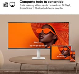 LG 34U601SA-W UltraWide Smart Monitor - Quad HD - WebOs - Apple AirPlay - Google Cast - 34 inch — thumbnail 11