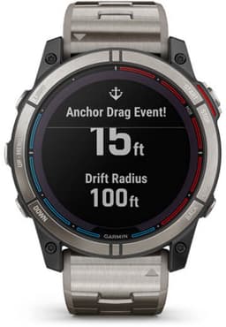 Garmin - 010-02541-61 - Smartwatch - Quatix® 7X Sapphire Solar Titan - 010-02541-61 met extra hemelsblauwe siliconen band — thumbnail 8