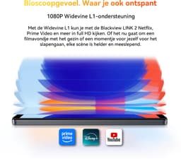 Blackview Tablet - LINK 2 Tablet - 12 GB RAM - 128 GB ROM - 1080P Full HD-video - 8.68 inch - MediaTek Hallo G100 - 5000 mAh - Android 15 - Octa Core - Blauw — thumbnail 13