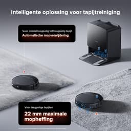Roborock Saros 10R Set– Robotstofzuiger Met Dweilfunctie– 22000Pa–7,98 cm Ultraslank Ontwerp–Vuildetectiesysteem–80℃ Warmwatermopwas–Zelfreinigend Station & Anti-Klit Borstels – Slimme spraakassistent– S8 maxv ultra Upgrade-2 Dweilen — thumbnail 8