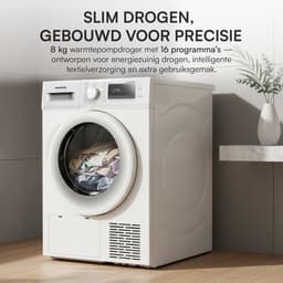 Heinner Warmtepompdroger - 8 KG - Wasdroger - 16 Programma's - Antikreukfunctie - LED display - Wit — thumbnail 10