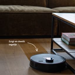 TONIHOMI® M30 - Robotstofzuiger met dweilfunctie - Robotstofzuiger met laadstation - LDS Laser navigatie - Robotstofzuiger huisdieren - Dweilrobot - Robotstofzuiger met app - Zwart — thumbnail 12
