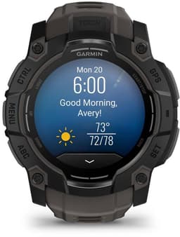 Garmin Instinct® 3 - Smartwatch - AMOLED - 50 mm - Black Bezel with Charcoal Band — thumbnail 7