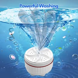 Draagbare Wasmachine USB Opladen Ultrasone Wasmachine Machine Fit Voor Wasserij Emmer Wastafel Badkamer Wastafel — thumbnail 4