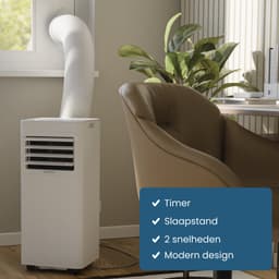Auronic Mobiele Airco - 9.000 BTU - 3-in-1 - Airconditioning met 2 Raamafdichtingskits - Ventilator - Ontvochtiger - tot 25m² koelen - Wit — thumbnail 7