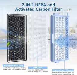 Namajunas - 3 Stuks Actieve HEPA Filter - Stofzuigeraccessoires - Geschikt voor Miele Stofzuiger Onderdelen - Geschikt voor Miele Compact C1 & C2, Complete C2 & C3, S8340, S4, S5, S6, S8, S4000–S8999 en Guard L1/ M1/ S1 stofzuigers — thumbnail 8