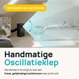 MOA Mobiele Airco - 7.000 BTU - 3-in-1 - Met Afstandbediening - Tot 22m² - Airconditioner met Ontvochtigingsfunctie - Raamafdichtingskit - Zwart — thumbnail 8