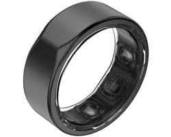 Kuno Ring 2 – Smart Ring – Slaapmonitor – Hartslag & Activiteitentracker – Stappen & Calorieën Meten – Zonder Abonnement – Waterbestendig – Zwart – Maat 10