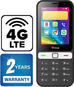 Eenvoudige Mobiele Telefoon - 4G Android Telefoon - Makkelijk Bellen - Touchscreen en Toetsenbord - 28 Inch Scherm — thumbnail 4