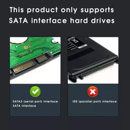 Geen demontage nodig USB 3.0 harde schijfbehuizing - harde schijf extern - harde schijf - USB 3.0 harde schijfbehuizing - 12*7,6*1,3 cm - Zwart - ABS — thumbnail 2