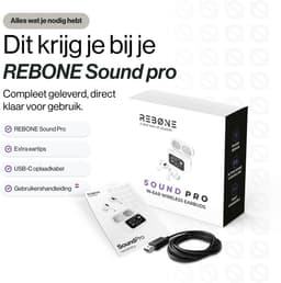 REBØNE OpenEar Sport Pro Earbuds - Draadloze Oortjes - Oordopjes met Oplaadcase - Wireless Earphones - In Ear Sport - Noise Cancelling - Draadloos - Bluetooth - Geschikt Voor o.a. IPhone en Samsung – Voor Smartphone en Laptop — thumbnail 11
