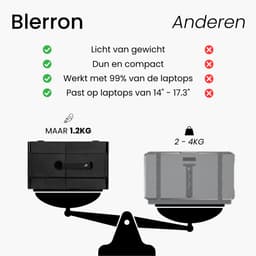 Blerron Flex - 15.3 Inch - Portable Monitoren - Slechts 1.3 KG - Draagbare Monitor - Portable Monitor - Beeldscherm - USB-C/HDMI - 1920x1200 FHD — thumbnail 16