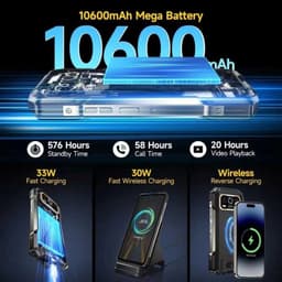 Ulefone Armor 27T Pro Plus version robuuste Smartphone, 5g 12gb/256gb 6.8´´ Zwart — thumbnail 4