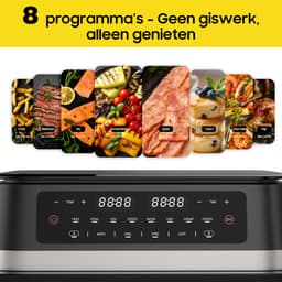 Dewelling DUAF-LR-100A - XXL Airfryer Dual Zone 11L - 2950W Heteluchtfriteuse – Zichtvenster & Uitneembare Scheidingswand — thumbnail 9