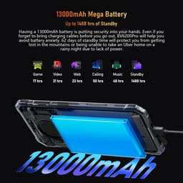 Blackview BV6200 Pro Robuuste Smartphone 4G - 12GB RAM - 128GB - 6,56 inch - 13000mAh - IP68/IP69K Outdoor telefoon - Dual SIM - Android 14 - NFC - GPS - Groen — thumbnail 8