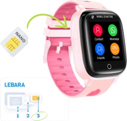 Rebel Cactus GO (Roze) - GPS Kindersmartwatch - Whatsapp - (video) bellen - SOS/Geofence - Werkt wereldwijd - Gratis OuderApp - Batterij: 32uur — thumbnail 13