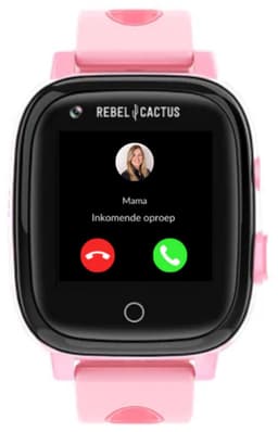 Rebel Cactus GO (Roze) - GPS Kindersmartwatch - Whatsapp - (video) bellen - SOS/Geofence - Werkt wereldwijd - Gratis OuderApp - Batterij: 32uur — thumbnail 15