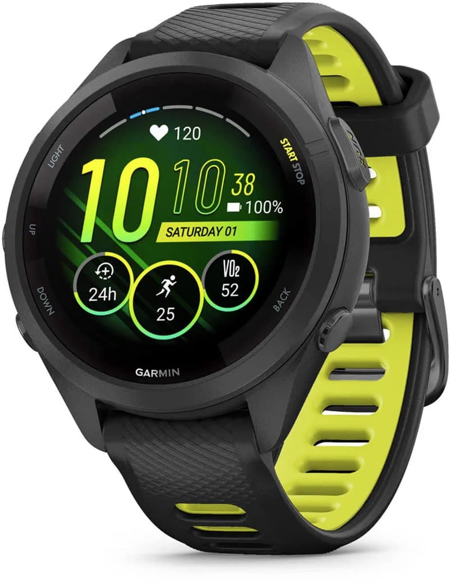 Garmin Forerunner 265S - Sporthorloge met GPS - Geschikt voor hardlopen - 42 mm – Zwart — afbeelding 1