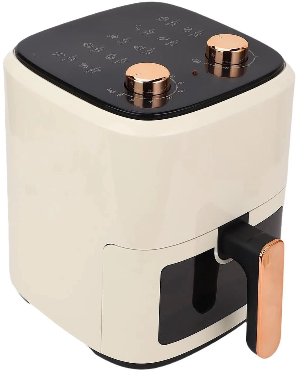 Sensova - Airfryer 5,5 Liter Olievrij Heteluchtfriteuse - Multifunctionele Elektrische Friteuse met 8 Automatische Programma’s - 1350W Vermogen - Grote Capaciteit voor Gezond, Snel en Vetarm Koken Thuis — afbeelding 1