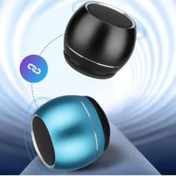 Ynkkvre - Bluetooth Speaker - Mini Draagbare Luidspreker - Draadloze Bluetooth Speaker - True Wireless Stereo - Compacte Draagbare Speaker Met Krachtige Geluidskwaliteit - 2 Stuks - Voor Reizen En Outdoor Gebruik Zwart — thumbnail 6