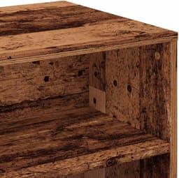 TV-kast 100 cm - Gesneden hout in oude houtkleur - Ruime opbergruimte voor woonkamer en slaapkamer — thumbnail 5