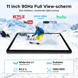 Aorlym P11 Tablet - 48GB RAM+128GB ROM/TF 2TB - Android 16 - 11 inch tablet 90Hz - T7250 - 8800mAh - 13MP+5MP - Gemini AI - Widevine L1 - Face ID - 5G WIFI - Dubbele luidsprekers - Pen, toetsenbord, muis - Zwart — thumbnail 10