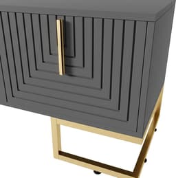 Tv-kast met laden - Lowboard meubel - Media opbergen - Gestructureerde deur - 170 x 40 x 455 cm — thumbnail 3