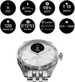 Withings ScanWatch - Nova Brilliant - 39mm - Hybride Smartwatch - Titanium Grijs — thumbnail 6