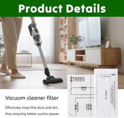 16 stuks - geschikt voor Miele GN、C1、C2、C3Complete Stofzuiger filter filter kit voor het vervangen van de installatie-miele stofzuiger onderdelen-8 filterkatoenen - 8 filterzakken — thumbnail 4