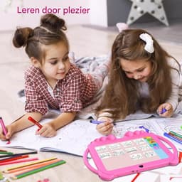 Peutertablet - Kindertablet Peuter - 7-inch IPS-scherm/Android 12 - 1 Stuk - Voor Kinderen Van 3–12 Jaar Roze — thumbnail 4