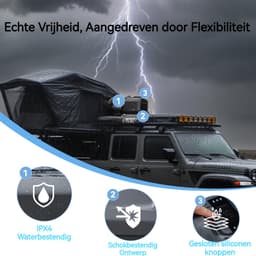 Draagbare buitenairco CYBERTAKE- 5100BTU - Mobiele Airconditioner met Verwarming 6100BTU - Camping Airco 12V 24V 48V - Stil ≤55dB - Caravan Airco met App & Afstandsbediening - Energiezuinig ECO Mode - 480x260x356mm - Outdoor Koeler — thumbnail 5