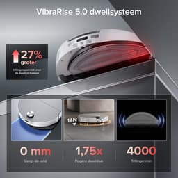 Roborock Saros 20 Sonic–Robotstofzuiger Met Dweilfunctie-VibraRise 5.0 dweilsysteem 4000 Trillingen/min-Digitale motor 36000 Pa&dubbel antiklitsysteem-AdaptiLift Chassis 3.0-Reactieve AI 3.0 obstakelherkenning-Pakt moeiteloos dikke tapijten aan,Wit — thumbnail 7