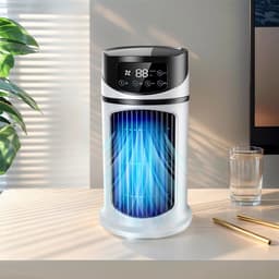 Aafinity Draagbare Luchtkoeler Bureauventilator - USB Persoonlijke Airconditioner met Bevochtiger - Stille Koelventilator voor Thuis en Kantoor — thumbnail 5