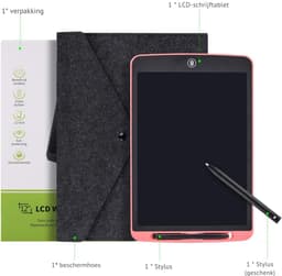 Nexvo®Digitaal Notitieblok - Grafische Tablet Met Tekenpen - Herbruikbare Notitieblok – Roze - ‎3cm x 31cm x 1cm — thumbnail 6