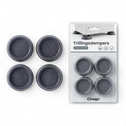 Cheqo® Trillingsdempers Wasmachine - Wasmachine Dempers - Wasmachine Verhoger - Anti Trillingsdempers Wasmachine - Anti Vibratie Dempers Wasmachine - Wasmachine Voetjes - Wasmachine Pootjes - Demper Pads Wasmachine — thumbnail 3