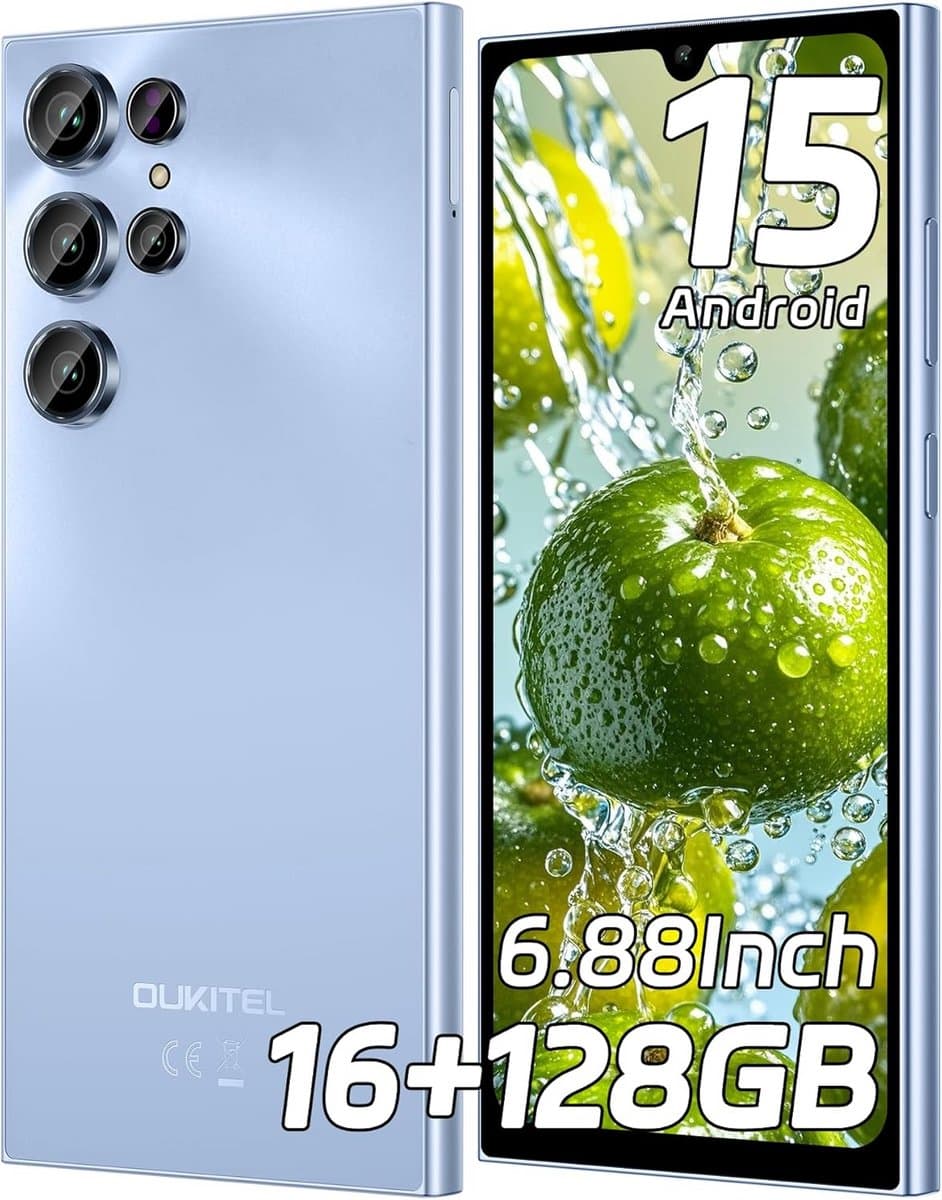 Slimme Smartphone met 6,88 inch HD+ Scherm en 128 GB Opslag voor Mobiele Telefoon — afbeelding 1