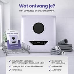 SwayTosh Mini Vaatwasser DTX-3 – 2026 - Mini Afwasmachine Vrijstaand – Washing Machine – Vrijstaande Vaatwasser – Dishwasher – Kleine Vaatwasser – Vaatwasmachine — thumbnail 11
