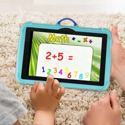 Kindertablet 7 inch - Peutertablet - 32GB - Blauw - Met Hoesje & Ouderlijk Toezicht — thumbnail 4