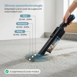 Olvy Kruimeldief PRO - LCD Display - Oplaadstation - 3 Snelheden - 250W - Kruimelzuiger Snoerloos - Autostofzuiger - 22 kPa - Draadloos - Handstofzuiger — thumbnail 2