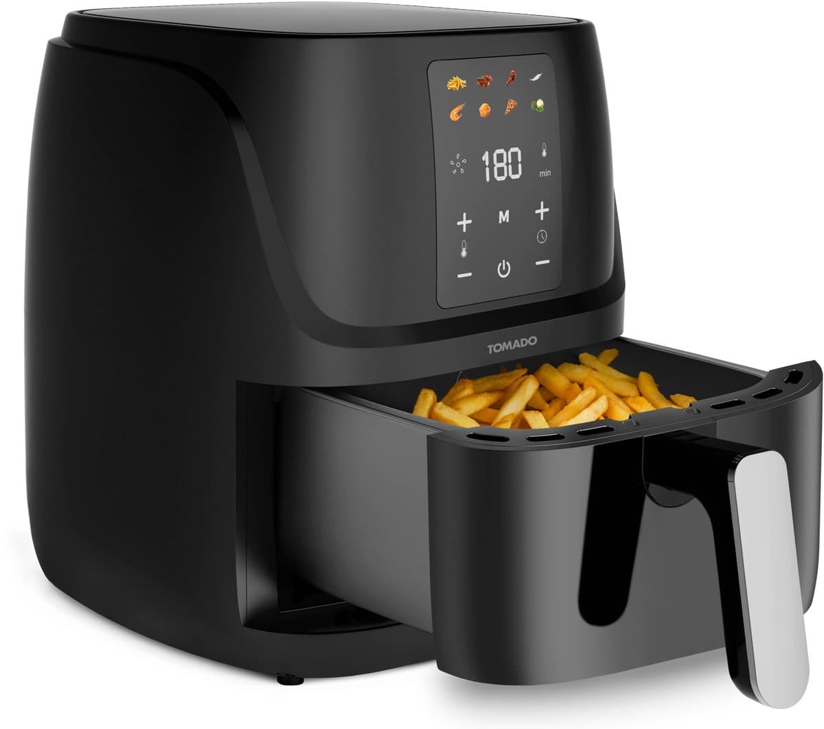 Tomado TAF3010B - Airfryer - Heteluchtfriteuse - 3 liter inhoud - Digitaal display - 300 gr friet - PFAS vrij — afbeelding 1