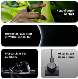 ULTRAHUMAN Ring AIR – Smart Ring | Geen maandabonnement | Bepaal eerst de juiste maat met de Sizing Kit | Slaaptracker - Hartslagmeter - Fitnesstracker – Raw Titanium – Size 9 — thumbnail 19