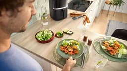 Bosch MAF462B0 Airfryer - Serie 4 - 6,1L - Ontdooifunctie - Dual heating - Warmhoudfunctie - 7 programma's - Tot 4 personen - Zwart — thumbnail 4