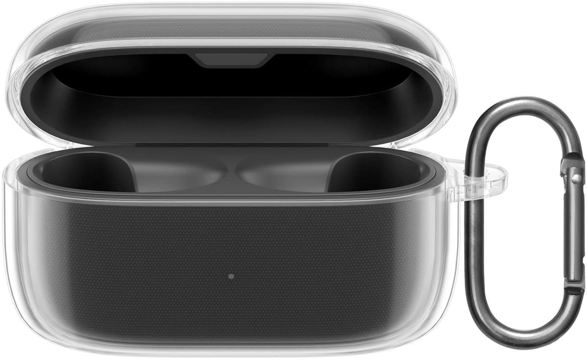 kwmobile Earphones Case for Jabra Elite 4 (not for Elite 4 Active) Case - Clear TPU Silicone Earbuds Cover - Transparent — afbeelding 1