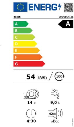 Bosch SMD6ECX12E - Series 6 - Inbouwvaatwasser - Volledig integreerbaar - Home Connect — thumbnail 13