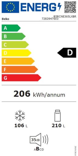 Beko B5RCNE365LXB - HarvestFresh - Koel-vriescombinatie — thumbnail 11