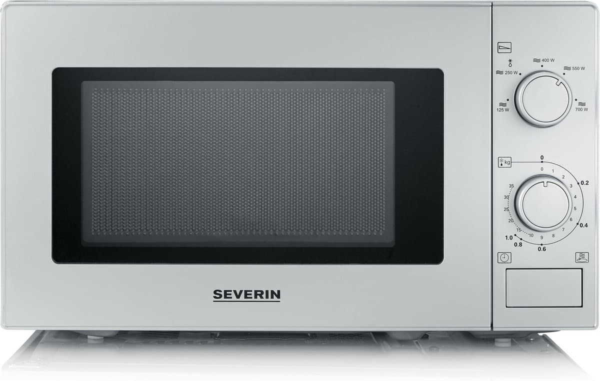 Severin MW 7899 - Magnetron - microgolfoven - vrijstaand - 20 L - zilver/zwart — afbeelding 1
